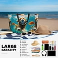 thumbnail image 5 of Pofeuu Dog Underwater Adventure Print Beach Bag,Waterproof Sandproof Beach Tote Bag, Large Capacity Foldable Beach Bags for Women, 5 of 7