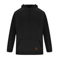 thumbnail image 2 of JUSLIO Plus Size Mens Sweatshirts Hooded Solid Hoodies Fall / Winter Long Sleeve Pullover Comfortable Everyday Sweatshirts, 2 of 4