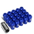 thumbnail image 1 of J2 Engineering LN-T7-023-15-BL J2 Engineering 7075 -T6 Forged Aluminum M12X1.5 20Pcs 40mm Height Open -End Lug Nut Sets w / Socket Adapter (Blue), 1 of 6
