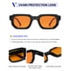 thumbnail image 4 of Gafas de sol VANLINKER Retro Chunky Rectangle VL9823 Negro/Naranja, 4 of 5