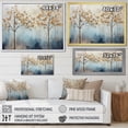 thumbnail image 4 of Designart "Gold And Blue Tree Serenity VI" Landscape Trees Canvas Prints, 4 of 7