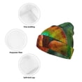 thumbnail image 3 of Lsque Chameleon Pattern Knitted Beanie, Unisex Winter Hat, Knit Hat Winter Beanies Thick Fisherman Beanies Cuffed Plain Skull Caps, 3 of 6
