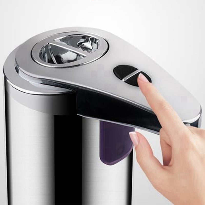 2X Automatic Soap Dispenser Touchless with Waterproof Base, 250Ml Liquid Soap Dispenser for Kitchen Bathroom Hotel