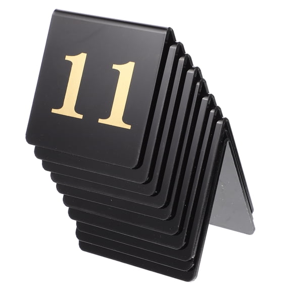 10 Pcs Numbers Acrylic Table Plate for Home Events Chic Banquet