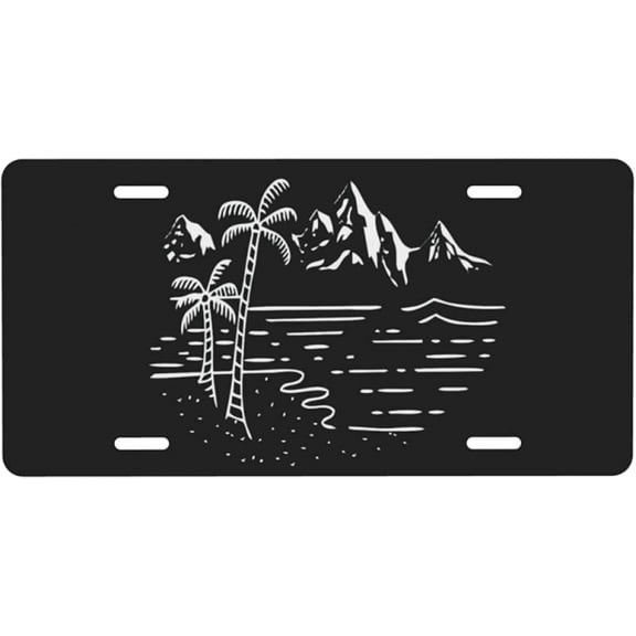 License Plate Green Irish Shamrock Decorative Car Front License Plate,Vanity Tag,Metal Car Plate,Aluminum Novelty License Plate for Men/Women/Boy/Girls Car,6 X 12inch