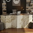 thumbnail image 7 of 3 ft. Short Double Sided Mandala on Oak Canvas Folding Screen, 7 of 7