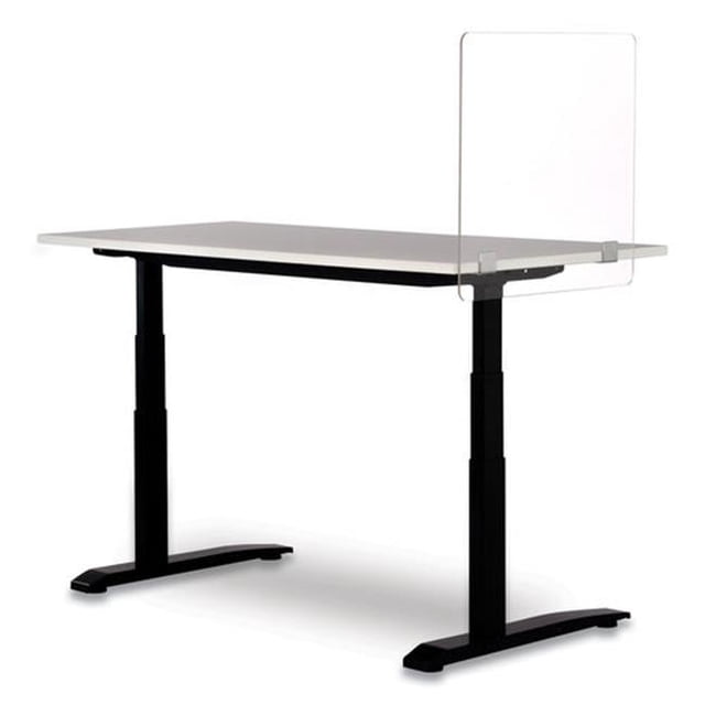 SAF Safco Desktop Privacy & Wellness Panel - 23.5 x 23.5 in. - Clear