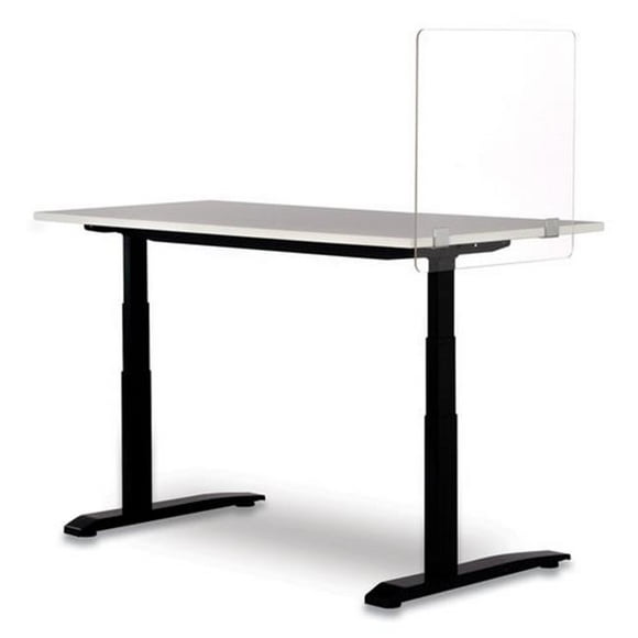 SAF Safco Panneau de Confidentialité et Bien-tre de Bureau - 23.5 x 23.5 Po. - Transparent