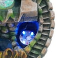 thumbnail image 2 of Indoor Electric Waterproof Desktop Fountain Waterfull, Resin Rockery Tabletop Water Fountain with LED Light, 2 of 9
