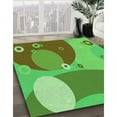 thumbnail image 2 of Ahgly Company Indoor Rectangle Patterned Neon Green Area Rugs, 2' x 3', 2 of 6