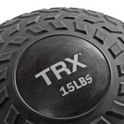 TRX 15 Pound Weighted Slam Ball for Full Body High Intensity Workouts