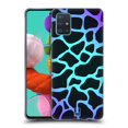 thumbnail image 1 of Head Case Designs Mad Prints Cyan Giraffe Soft Gel Case Compatible with Samsung Galaxy A51 (2019), 1 of 7
