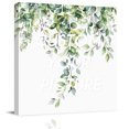 thumbnail image 2 of Summer Eucalyptus Leaves Wall Art Painting on Canvas, Pastoral Rustic Botanical Canvas Art Home Prints Wall Art Framed Modern Artwork for Living Room Bedroom Wall Decor 8x8in, 2 of 9