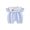 Blue-I Love Mom, variant on Newborn Baby Girl Boy Summer Clothes Infant Baby Mothers Day Fathers Day Outfits I Love Mom Dad Letter Embroidered Casual Striped Short Sleeve Bubble Romper Jumpsuit