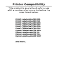 thumbnail image 4 of Zoomtoner Compatible for Dymo LabelPOINT 450 DYMO A45010 Ribbon Tape Cartridge Black on Clear 12 mm X 7 m, 4 of 5