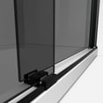 thumbnail image 5 of DreamLine Sapphire 56-60 in. W x 60 in. H Semi-Frameless Bypass Tub Door in Satin Black and Gray Glass, 5 of 9