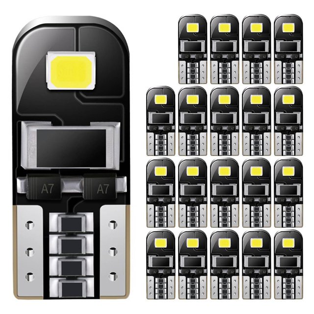 20 piezas W5w 168 Led Canbus luz 2smd bombillas Interior del coche sin errores 12v
