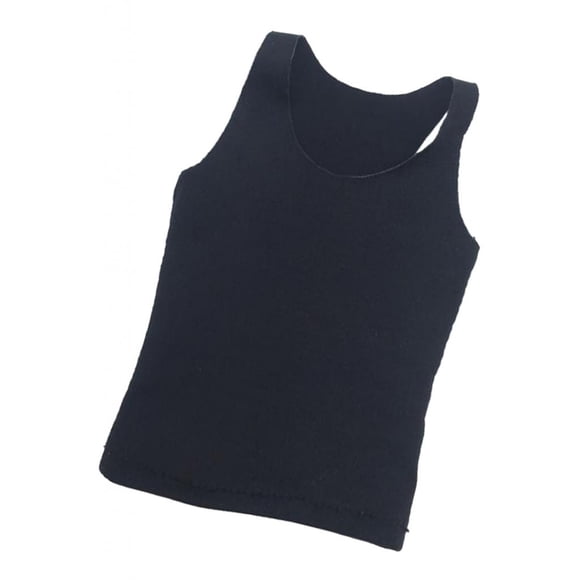 Chaleco deportivo a 1/6 para hombre, camisetas sin para de acción de , accesorio de ropa para negro