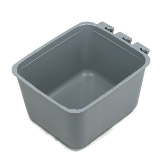The ROP Shop 16oz Gray Cage Cup for Feed & Water for Poultry Ducks, Birds, Rabbits, Hamsters, Farm Animals