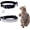 Black(1pc), variant on Rhinestone Cat Collar Breakaway with Bell Safety Buckle, Adjustable Diamond Girl Boy Kitty Cute Comfy Collar for Kitten Tiny Little Pets Rabbits