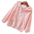 thumbnail image 4 of Abrigo para niños Chaqueta con capucha de algodón con protección solar para bebé niña niño, rosa, 130 cm seitruly AP001415-14, 4 of 7