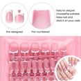 thumbnail image 2 of French Tip Press On Nails 60 Pcs, Medium Square Fake Nails - White Tip Acrylic False Nails for Fingers Toes, Reusable DIY Manicure Kit for Women, 2 of 7