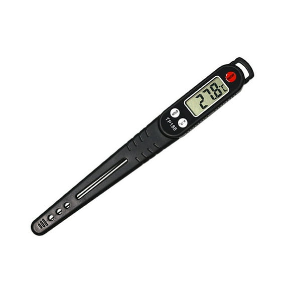 WHAMVOX Digital Cooking Food Meat Probe Thermometer for Oven Kitchen Outdoor Meat Smoker Quick Fast LCD Display (Black)