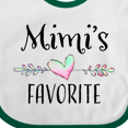 thumbnail image 4 of Inktastic Mimi's Favorite- Heart Grandchild Boys or Girls Baby Bib, 4 of 4
