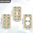 thumbnail image 7 of Yayeee Blank Wall Plate Cover 1-Gang 4.5"x2.7" Home Unused Decorative Outlet, Retro Symmetrical Stars, 7 of 7