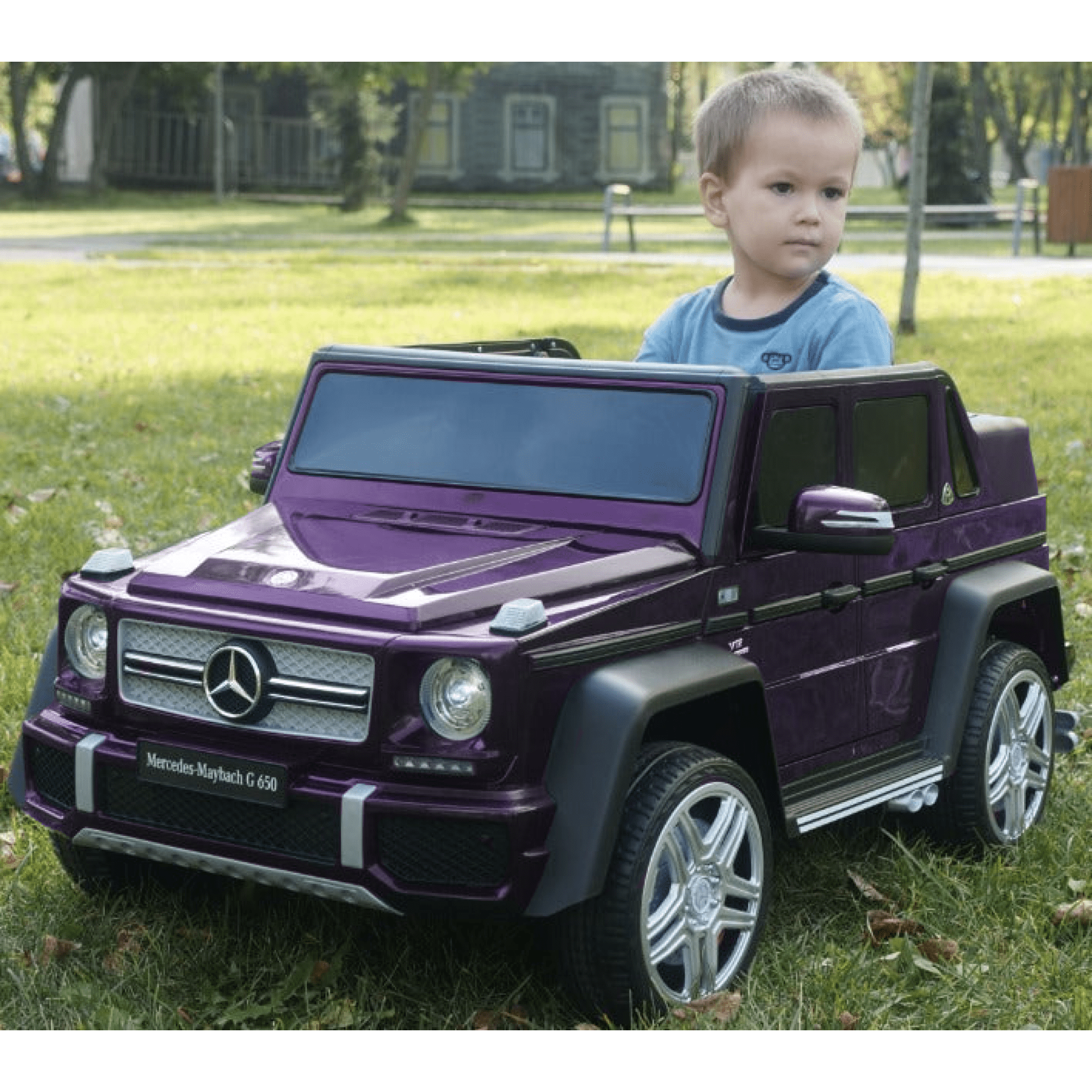 Moderno Kids Purple 12 V Mercedes Powered Ride-On with Remote Control