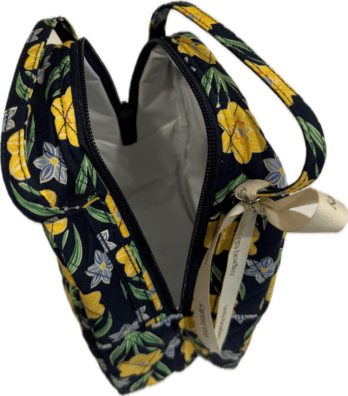 Vera Bradley Women's Premium Cotton Lunch Bag, Daffodils