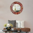 thumbnail image 3 of Decorshore Handmade 24" Round Mosaic Decorative Wall Mirror, Multicolorful Glass Tile Décor for Home, 3 of 5