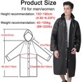 thumbnail image 3 of Rain Ponchos for Adults Reusable, 2 Pcs Raincoats Emergency for Women Men with Hood and Drawstring, 3 of 7