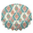 thumbnail image 2 of Pioneer Flower Floral Print Pattern Round Tablecloth 60 X 60 Inch, Wrinkle Resistant Wipeable Table Cloth for Kitchen Dining Picnic Patio Party, 2 of 6