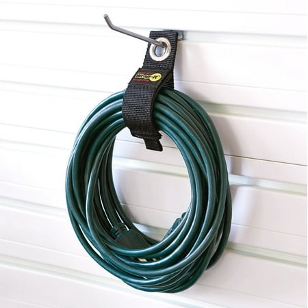 Wrap-It Storage - Heavy-Duty Straps, 10-inch (3-Pack)- Extension Cord Organizer, Cord Wrap Keeper, Cable Straps for Cords - Black