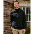 thumbnail image 3 of Kallspin Men's Wool Blend Turtle Neck Midweight Pullover Sweaters(Black,2X-Large), 3 of 10