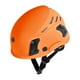 thumbnail image 3 of Casco de escalada, casco rígido, ajustable, con absorción de impactos, casco de media cúpula para espeleología naranja, 3 of 9