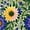 Color 2, variant on Peel and Stick Wallpaper Boho Vintage Floral Retro Botanical Flowers Yellow Purple Green Purple 24in x 118in Contact Paper Removable Self Adhesive Wall Mural Wall Decor for Bedroom Kitchen Cabinets