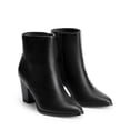 thumbnail image 4 of Botines de Mujer DREAM PAIRS con Tacón Grueso Negro Talla 7.5, 4 of 9