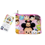 Disney Tsum Tsum Glittery Pink Single Slot Wallet/Coin Purse w/ID Holder