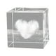 thumbnail image 2 of 3x Cubo de Cristal 3D, Pisapapeles Grabado, Adornos de Recuerdo, Artesanías, Figuritas de Cubo para Regalo de Navidad, Decoración Feng Shui para 3 piezas, 2 of 8
