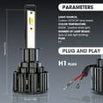 thumbnail image 4 of Bright White LED&HID Lamp Combo H1+D2S+H11 LED / HID High Low Beam Fog Light Bulbs Kit, 4 of 11