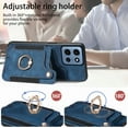 thumbnail image 7 of Asuwish Phone Case for Motorola Moto G 5G 2025 Wallet Cell Cover with Tempered Glass Screen Protector Slim Lanyard Wrist Strap RFID Ring Stand Credit Card Holder Slot G5G 5 G G5 Women Men Blue, 7 of 7