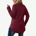 thumbnail image 6 of Towmus Long Sleeve Shirts for Women Tunic Tops for Women Loose Fit Dressy Crew Neck Pullover Basic Sweaters for Women, 6 of 6