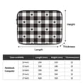 thumbnail image 3 of Dog Paw Footprint Cat Checked Tartan Plaid Portable Laptop Sleeve Compatible with MacBook Air Notebook Computer Case for Men Women College School Students, 3 of 7