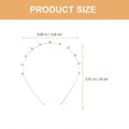 thumbnail image 1 of Bride Hairband Silver Alloy Pearl Headband Elegant Pearl Decor Wedding Headband for Females, 1 of 4