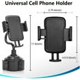 thumbnail image 5 of Galaxy Wireless USA Universal Adjustable Base Gooseneck Cup Phone Car Mount, Retail Packaging, 5 of 6