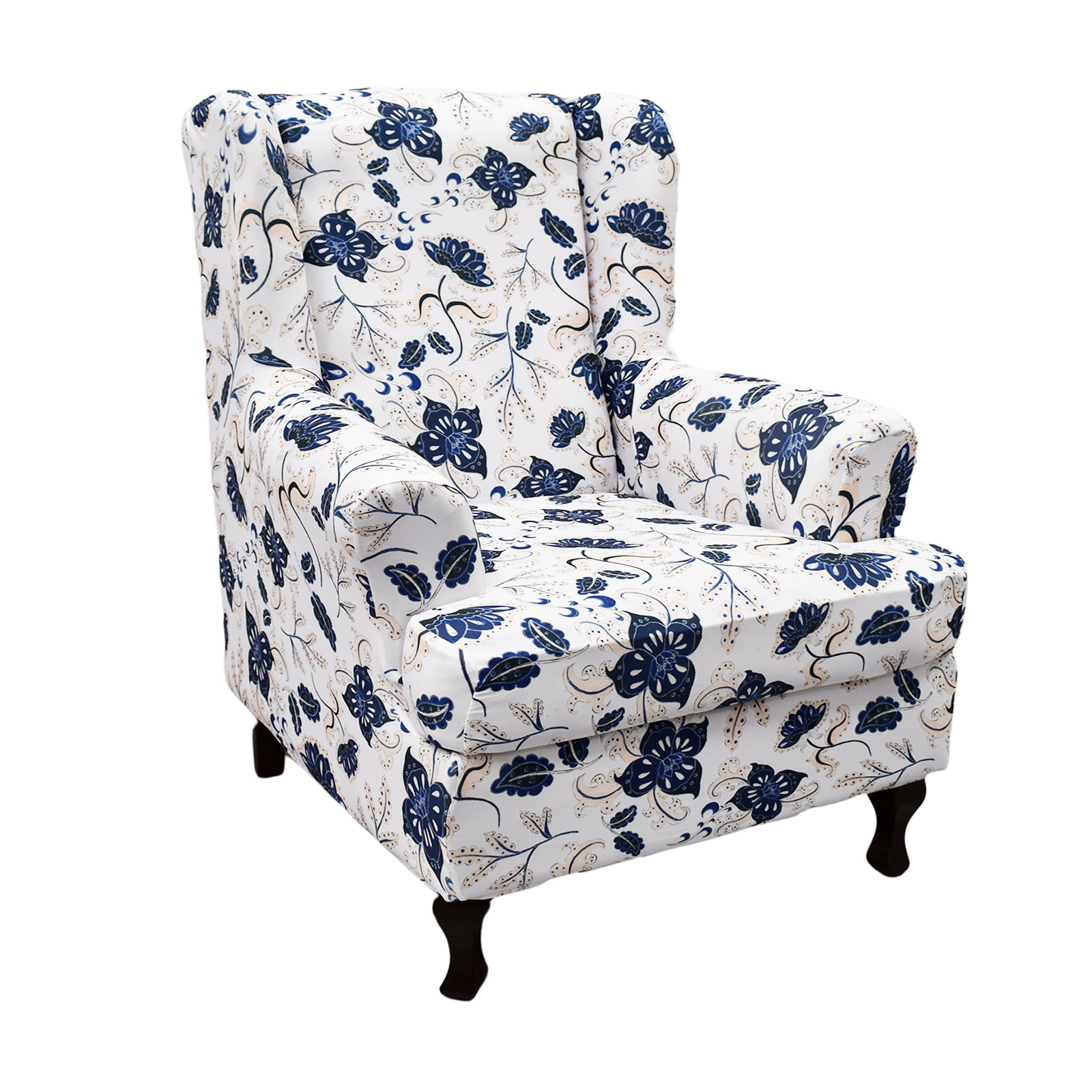 EcoAncheng Wing Chair Slipcovers, 2 Pieces Stretch Wingback Chair