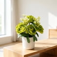 thumbnail image 4 of cpengpj Lifelike Layered Peony Artificial Floral Bonsai, Fade Resistant Plastic, for Living Room Space Livening, 1 Piece, 4 of 6
