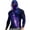 Purple, variant on Men's Performance Fishing Hoodie Shirt Face Mask UPF 50+ Rash Guard Long Sleeve Going Out Shirt